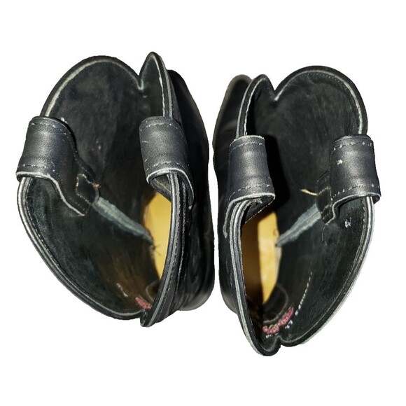 Nocona Women's Black Deertan Leather Western Cowboy Boots Pointed Toe Size 7.5B - Picture 9 of 11